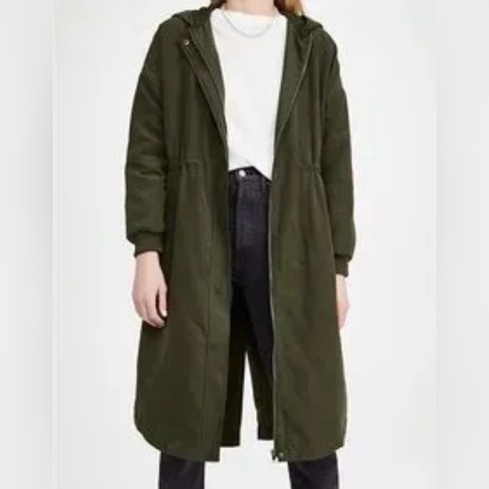 BB Dakota Catch Me Outside Dark Green Utility Jacket/Coat Sz M